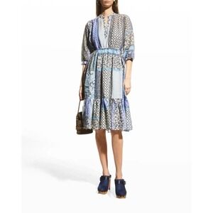 Johnny Was Marrakesh Patchwork Drawstring Dress